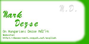 mark dezse business card